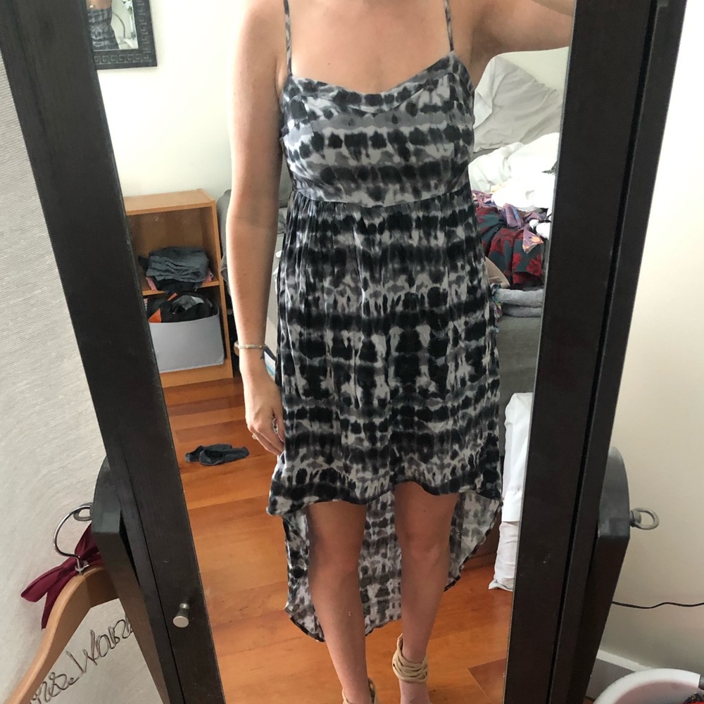 High low tie dye dress